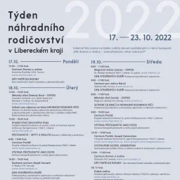 Týden náhradního rodičovství 2022 v Libereckém kraji